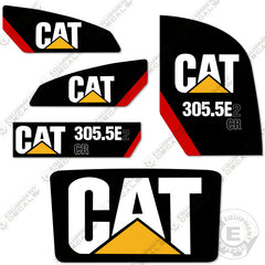 Fits Caterpillar 305.5E2 CR Decal Kit Mini Excavator