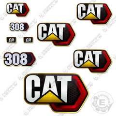 Fits Caterpillar 308 CR Next Gen Decal Kit Mini Excavator