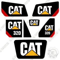 Fits Caterpillar 320 Decal Kit Hydraulic Excavator