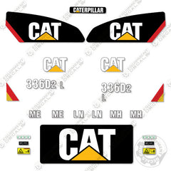 Fits Caterpillar 336D2L Decal Kit Hydraulic Excavator