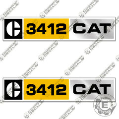 Fits Caterpillar 3412 Decal Kit Diesel Engine