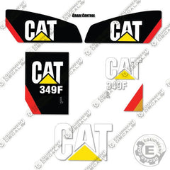 Fits Caterpillar 349FL Decal Kit Hydraulic Excavator