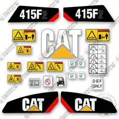 Fits Caterpillar 415F2 Decal Kit Backhoe Loader