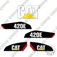 Fits Caterpillar 420E Backhoe Loader Decal Kit