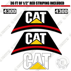 Fits Caterpillar 430D Decal Kit Backhoe Loader