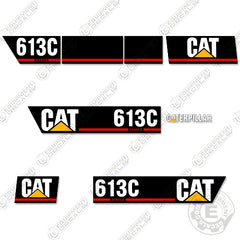 Fits Caterpillar 613C Series 2 Motor Grader Decal Kit - Scraper