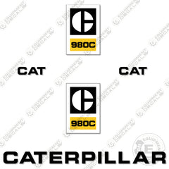 Fits Caterpillar 980C Decal Kit Wheel Loader