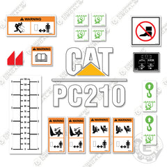 Fits Caterpillar PC210 Decal Kit Cold Planar 2006