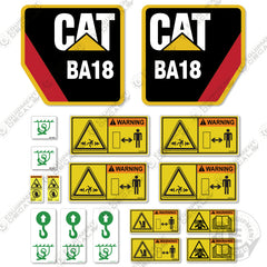 Fits Caterpillar BA18 Decal Kit Hammer