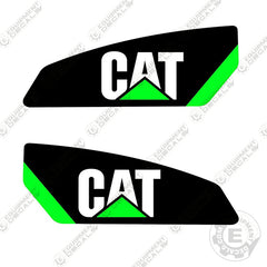 Fits Caterpillar Custom Green Boom Decal Skid Steer