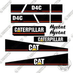 Fits Caterpillar D4C Series 3 Dozer Equipment Decals