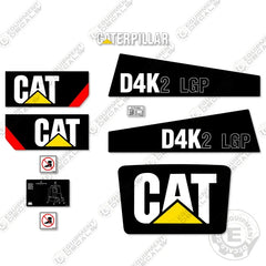 Fits Caterpillar D4K2 LGP Dozer Exterior Decal Kit (2015)