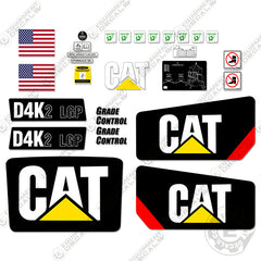 Fits Caterpillar D4K2 LGP Dozer Exterior Decal Kit (2016)