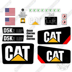 Fits Caterpillar D5K2 LGP Dozer Exterior Decal Kit