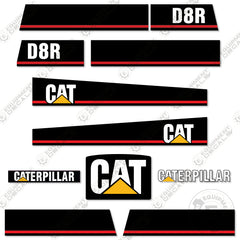 Fits Caterpillar D8R Dozer Crawler Tractor Decal Kit