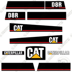 Fits Caterpillar D8R Decal Kit (Series 2) Dozer Crawler Tractor