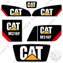 Fits Caterpillar M316F Decal Kit Excavator