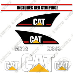 Fits Caterpillar M318 Decal Kit Excavator