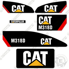 Fits Caterpillar M318D Decal Kit Excavator