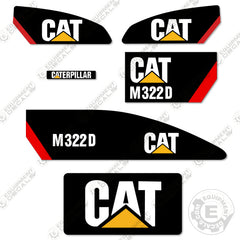 Fits Caterpillar M322D Decal Kit Excavator