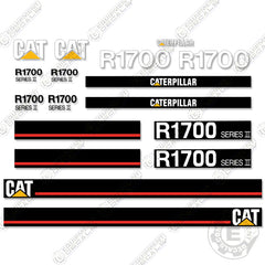 Fits Caterpillar R1700 Series Two Equipment Decals Underground Mining Loader