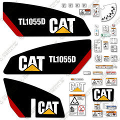 Fits Caterpillar TL1055D Telescopic Forklift Decal Kit