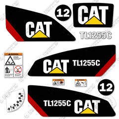 Fits Caterpillar TL1255C Decal Kit Telescopic Forklift