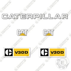 Fits Caterpillar V30D Forklift Decals