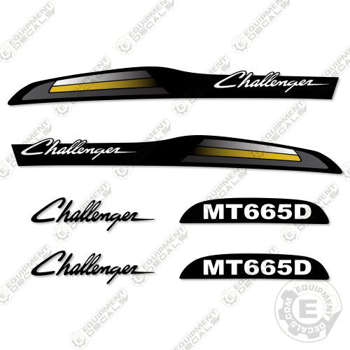 Fits Challenger MT 665 D Tractor Decals
