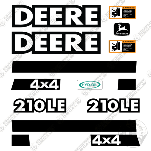 Fits John Deere 210 LE Loader Decal Kit