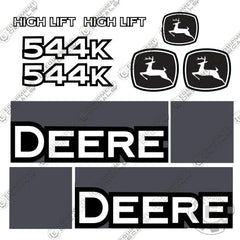 Fits John Deere 544K High Lift Wheel Loader Decal Kit