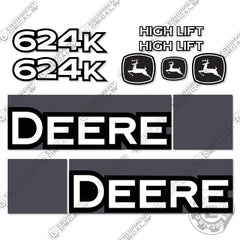 Fits John Deere 624K Decal Kit High Lift Wheel Loader