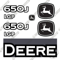 Fits John Deere 650J LGP Dozer Crawler Decal Kit