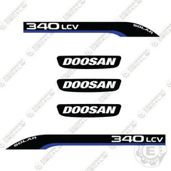 Fits Doosan 340 LCV Solar Excavator Equipment Decals