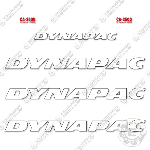 Fits Dynapac CA250D Series 2 Decal Kit Roller