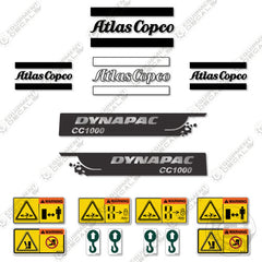 Fits Dynapac CC1000 Decal Kit Roller