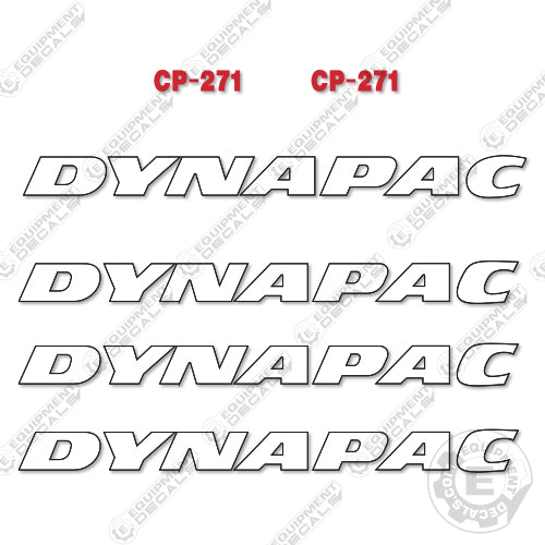 Fits Dynapac CP271 Decal Kit Roller