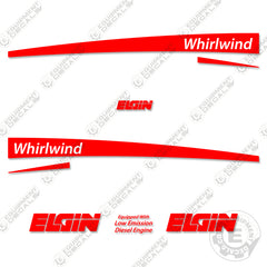 Fits Elgin Whirlwind Decal Kit Vacuum Sweeper