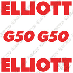 Fits Elliott G50 Decal Kit Crane Truck