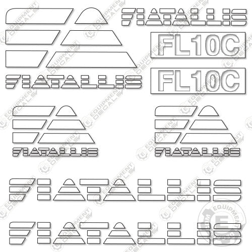 Fits Fiat Allis FL10C Decal Kit Dozer