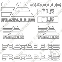 Fits Fiat Allis FL5 Decal Kit Dozer