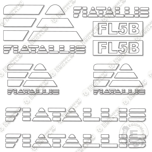 Fits Fiat Allis FL5B Decal Kit Dozer