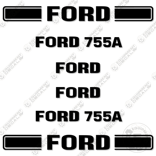 Fits Ford 755A Decal Kit Backhoe