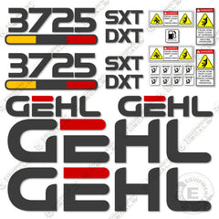 Fits GEHL 3725 Decal Kit Skid Steer