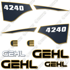 Fits GEHL 4240 Decal Kit Skid Steer