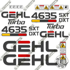 Fits GEHL 4635SXT Decal Kit Skid Steer