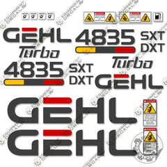 Fits GEHL 4835SXT Decal Kit Skid Steer