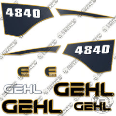 Fits GEHL 4840 Decal Kit Skid Steer