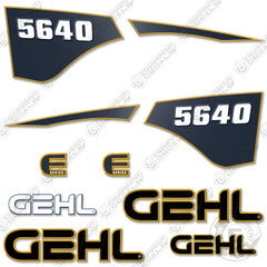 Fits GEHL 5640 Decal Kit Skid Steer