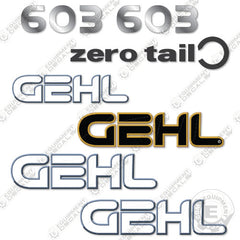 Fits GEHL 603 Decal Kit Mini Excavator